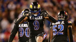 Kansas EDGE Austin Booker is among the most ascending pass rushers in the 2024 NFL Draft.