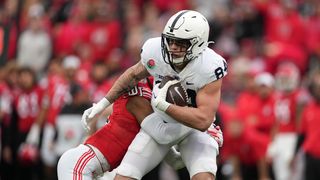 Theo Johnson NFL Draft Scouting Report (Scouting Reports). Photo by Kirby Lee-USA TODAY Sports