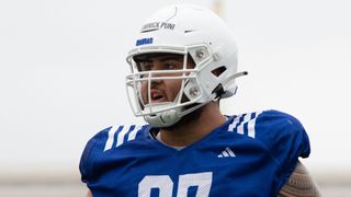 Dominick Puni NFL Draft Scouting Report (Scouting Reports). Photo by Evert Nelson/The Capital-Journal / USA TODAY NETWORK