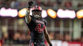 Aaron Casey Draft Networking Interview: 'I Love Physical Contact' (Interviews). Photo by Marc Lebryk-USA TODAY Sports