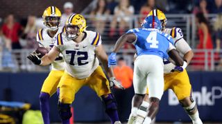 Garrett Dellinger NFL Draft Interview: Balanced Blocker (Interviews). Photo by Petre Thomas-Imagn Images