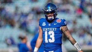 Devin Leary Draft Networking Interview: 'I’m A Gunslinger In A Sense' (Interviews). Photo by Nathan Ray Seebeck-USA TODAY Sports