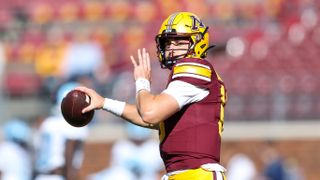 Max Brosmer NFL Draft Scouting Report (Scouting Reports). Photo by Matt Krohn-Imagn Images