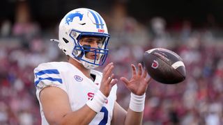 Preston Stone's 3 Best Transfer Portal Options (CFB). Photo by Darren Yamashita-Imagn Images