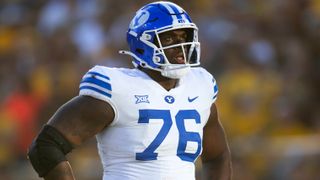 Caleb Etienne NFL Draft Interview: Winding Road To NFL (Interviews). Photo by Mark J. Rebilas-Imagn Images