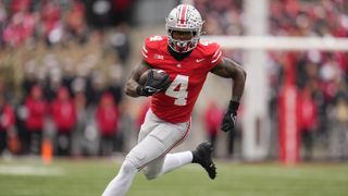 Jeremiah Smith Could Become Ohio State's Best-Ever WR Talent (CFB). Photo by Adam Cairns/Columbus Dispatch / USA TODAY NETWORK via Imagn Images